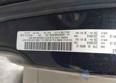 2008 Dodge Grand Caravan Sxt z USA, uszkodzony, nr VIN 1D8HN54P48B160764